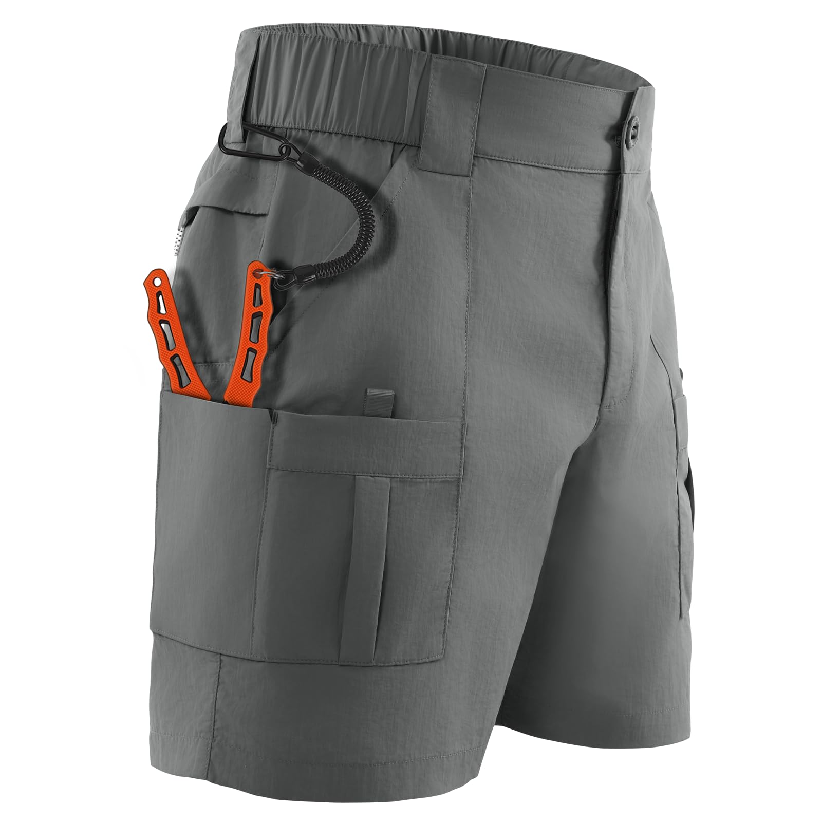 Palmyth 6" Fishing Shorts for Men with Pliers Pocket Quick Dry for Fishing