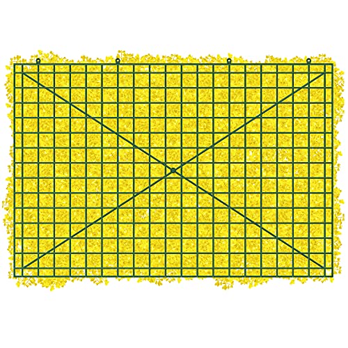 Image of Story@Home Artificial Gardening Mats for Roof /Cover Wall /Grass Mat Pannel Decor Wall /Wdding Party Foliage /Garden /Backyards - Yellow