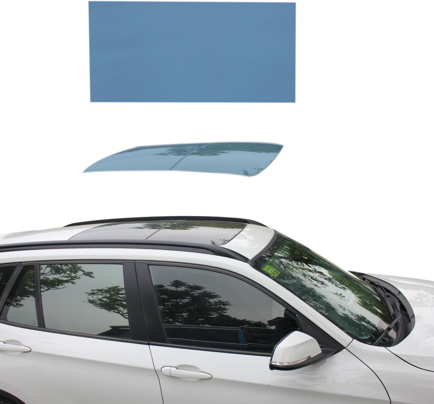 Car sunroof Heat Insulation Film,Car sunroof Film,Sunroof Heat Insulation Film,Skylight Protective Film,Sunroof Shield Armor,Easy to Install (39.37 * 59)