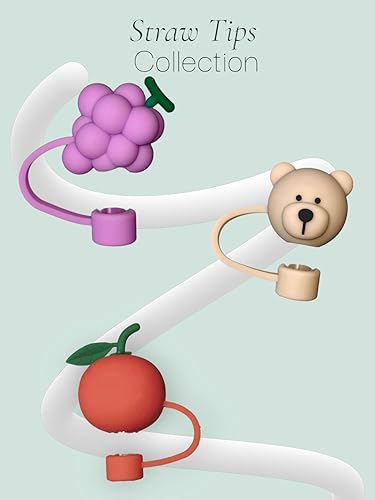 Miniatura 17 de 4 tapas de paja de 0.394 in para vasos, puntas de popote de silicona para popotes Stanley Cup – Accesorios para vasos Stanley Cup Verde