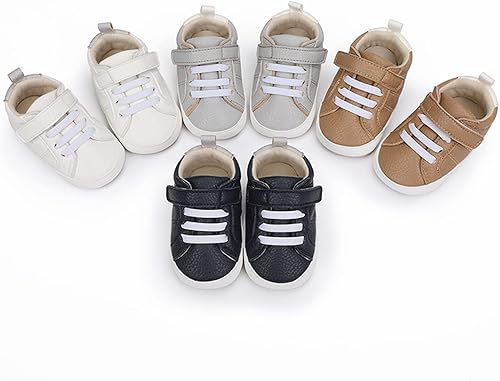 Miniatura 2 de Tenis de tobillo alto unisex para bebés, niños y niñas, suela de goma suave, zapatos de cuna para niños pequeños