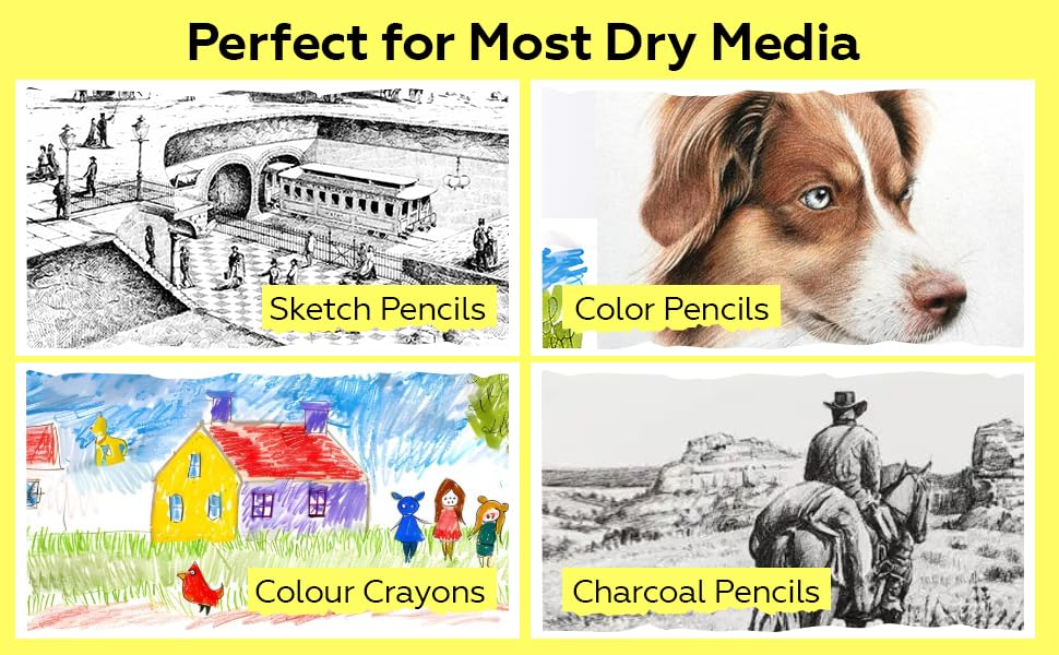 3 Pack Sketchbooks A4 A5, 100gsm Hardcover Spiral Bound Drawing Pad, 240 Sheets/480 Pages Drawing Paper - Image 3