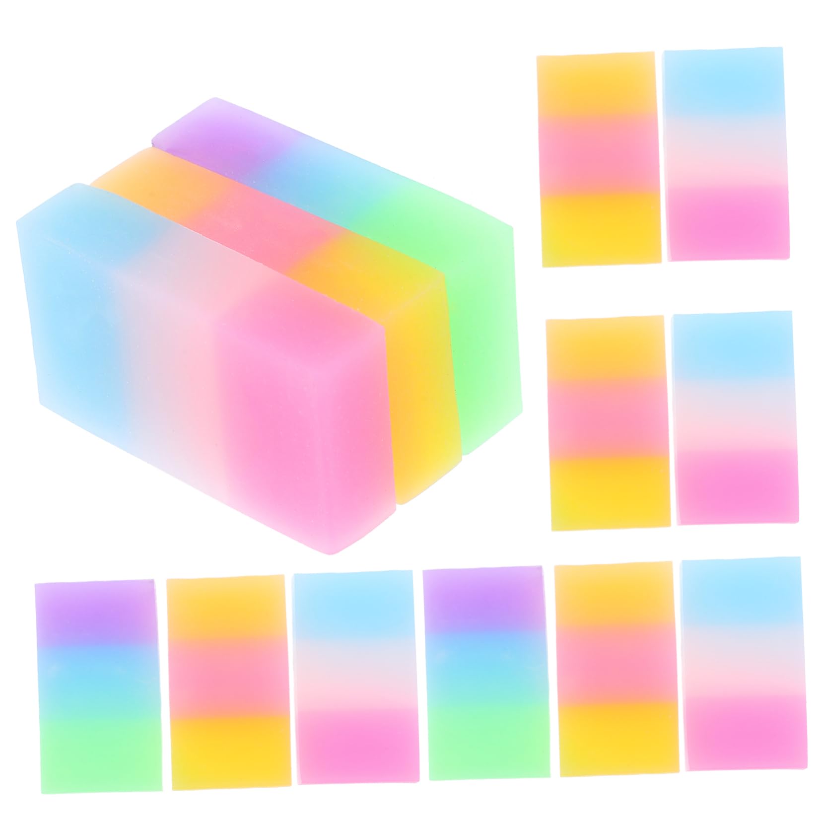 Gomme da Cancellare Jelly Carine 36 Pezzi Tpr, Cubo per Scuola | Gomme da Cancellare Colorate Carine, Adorable Pencil Erasers e Miniature Erasers, Back To School Party