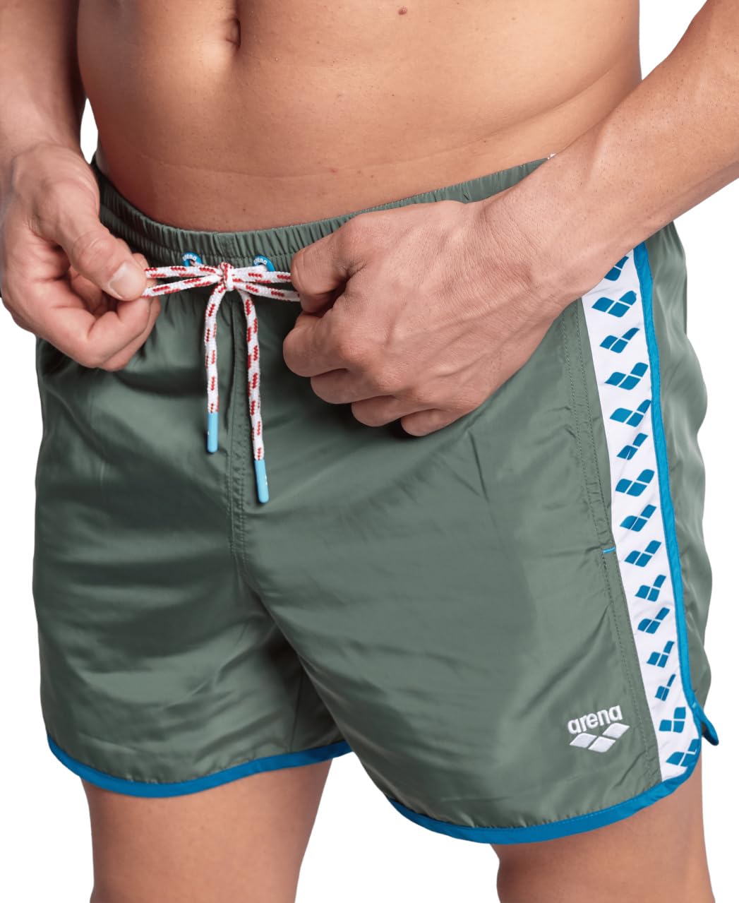 Arena Men's Arena Team Stripe Beach Short Short de Playa Hombre (Pack de 1)