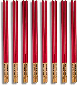 Baquetas Timbale Nogueira de 0,464 polegadas, 8 pares (16 varas), 40 cm duráveis para salsa e percussão latina – Série Artist