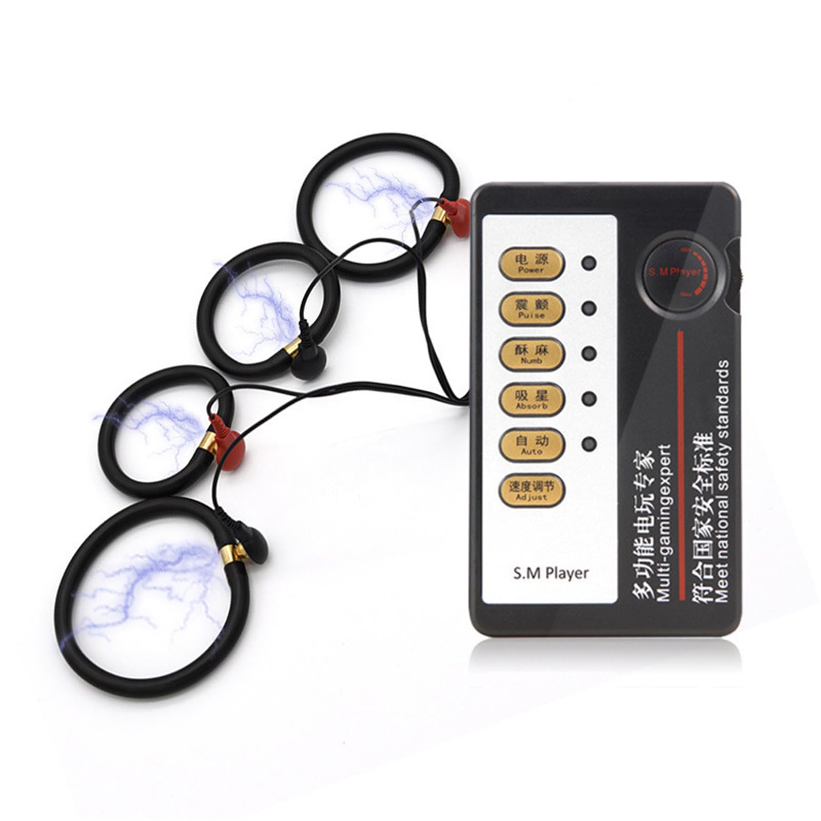 Electric Shock Bondage Training Masturbation Penis Ring Winding Exercise Endurance Trainer Electric Shock Cock Ring Male Bondage Penis Ring