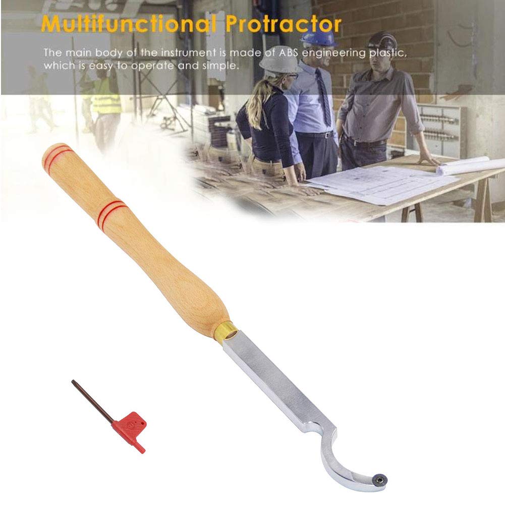 AB-SD-Quarter-View.jpg 旋盤工具セット、レンチ付き大型曲げパーティングツール、木工愛好家、DIY、または木工職人向けの超硬合金旋盤仕上げツール。