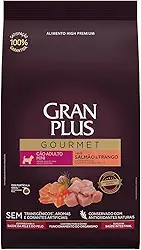 Ração GranPlus Gourmet para Cães Adultos de Porte Mini Sabor Salmão e Frango 1kg