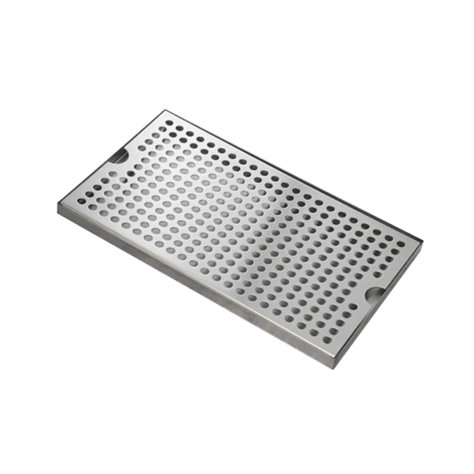 Vaschetta raccogligocce in Acciaio Inox per Birra - vaschetta da banco per Bar, Adatta per Attrezzature per la Produzione di Birra in casa, Dimensioni 30x17,5x1,5 cm, Ideale per Bar e Pub ca
