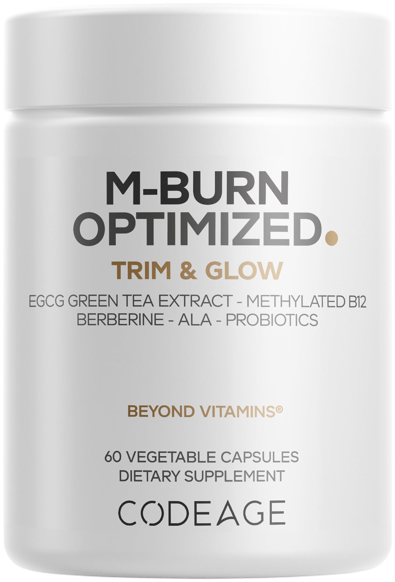 Codeage M-Burn, Berberine, Akkermansia, Green Tea EGCG, 60 Capsules
