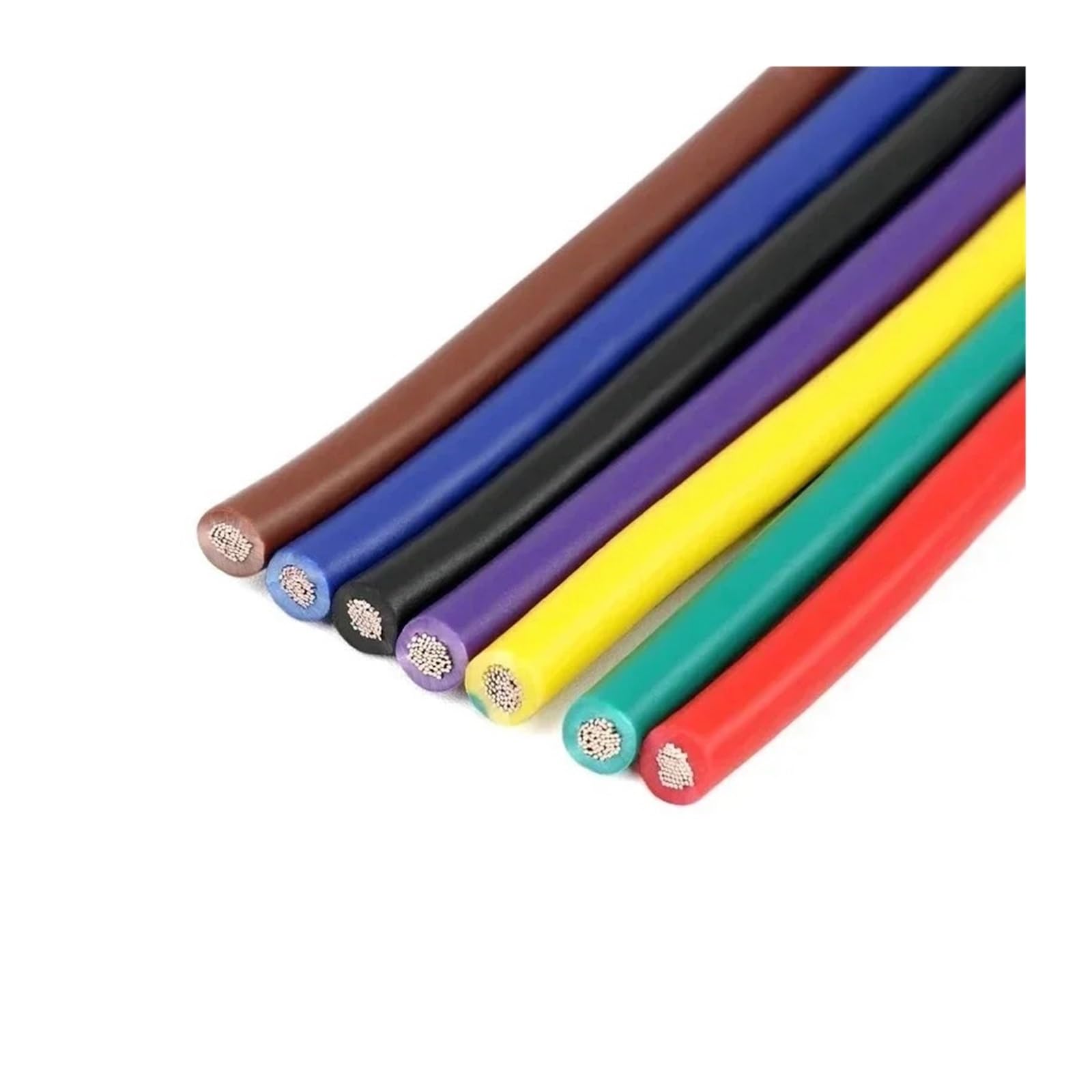 1M UL1015Wire 24 22 20 18 16 14 12 10 8 AWG Izolowany PVC Cynowanie Miedziany Elastyczny Kabel Elektryczny Do Oświetlenia Lampy(Yellow 1m,08AWG)