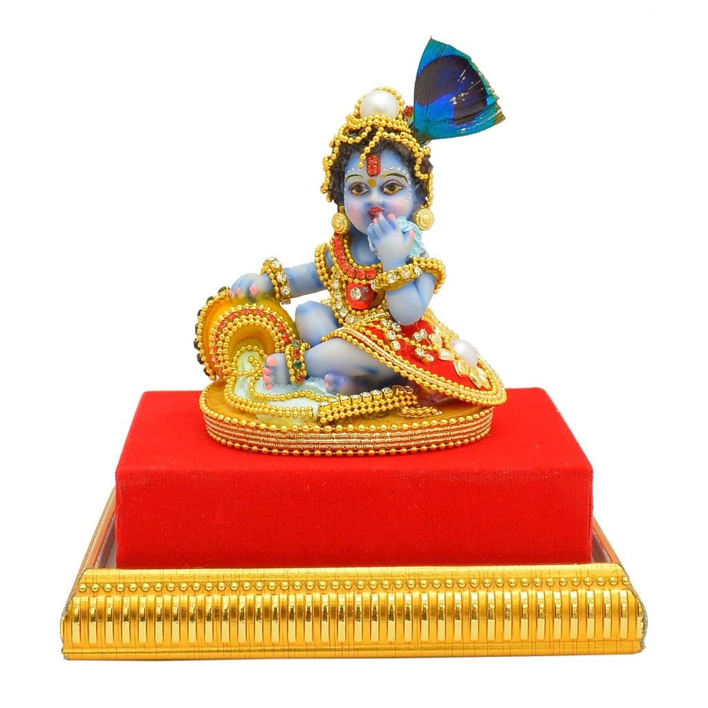 Papilon Attractions Krishna Handmade Marble Hindu Lord Radha Krishna Statue (Spiritual Idols) Dimension (Krishna 5)