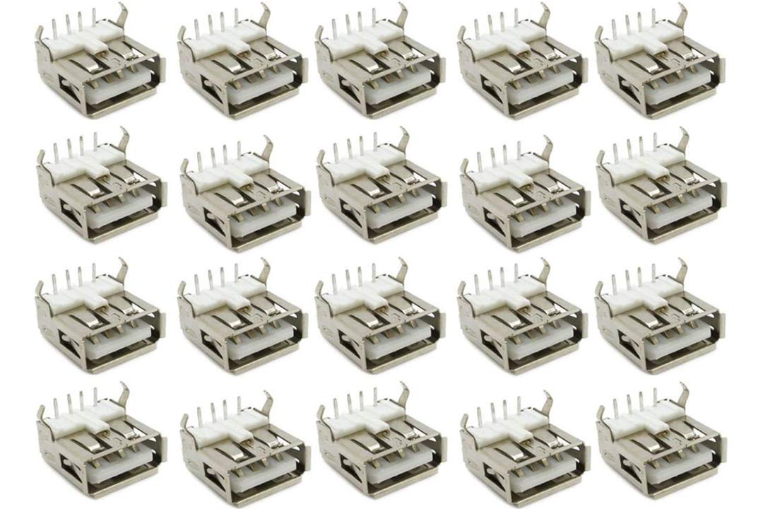 SYMFONIA Right Angled Solder A Type USB 2.0 Female 4-Pin PCB Socket Connector Soldering Jack Connecter Type USB (Pack of 20) (B08FHVWGQK) Amazon Price History, Amazon Price Tracker