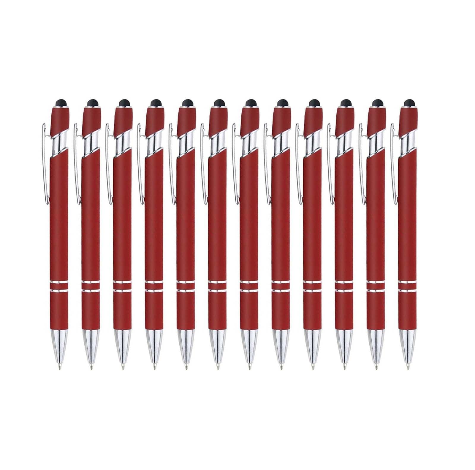 Personalized Pens for Women Men in Bulk,Customized Pens Engraved With Name Business Logo for Marketing,Birthday, Christmas, Anniversary, Women, Or Office Use (Wine red, 12 count (Pack of 1))