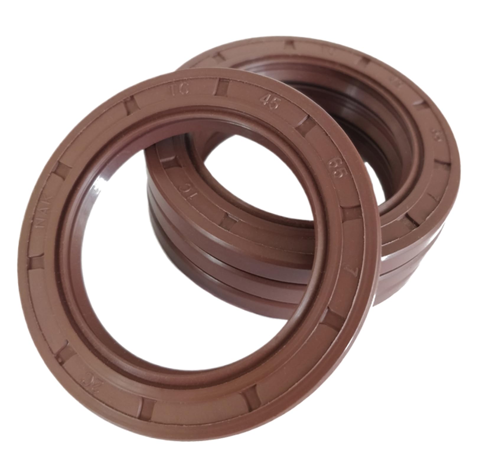 Rondella di tenuta Paraolio scheletro FKM 32mm Diametro dell'albero, 55mm Diametro esterno, 8mm Lunghezza, Pacchetto di 5