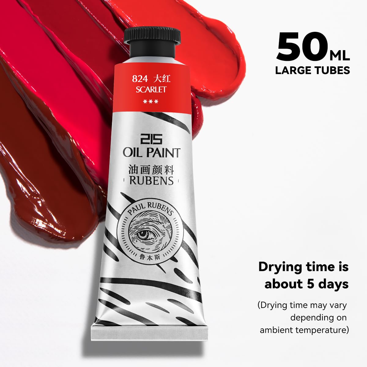 Set di colori a olio Paul Rubens A, 20 colori x 50 ml in grandi tubi, colori ad olio per artisti, pigmento ricco e texture cremosa, eccellente durabilità e copertura, adatto per artisti e principianti