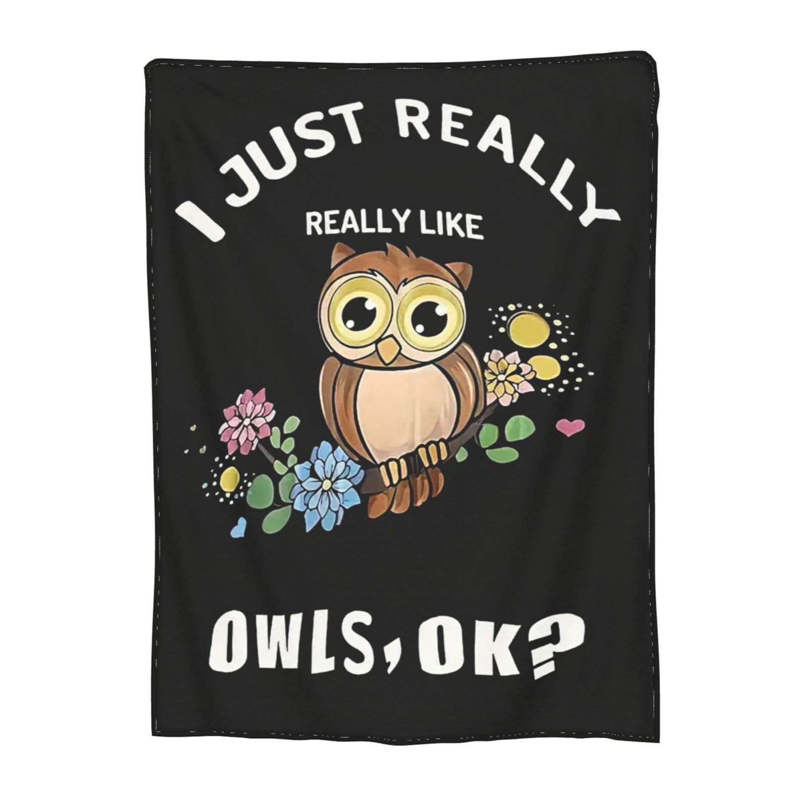 Owl Blanket Lovely Owl Decor Throw Blanket Sloth Gifts for Girls Boys Super Warm Soft Plush Lightweight Fleece Flannel Blanket Winter Couch Sofa
