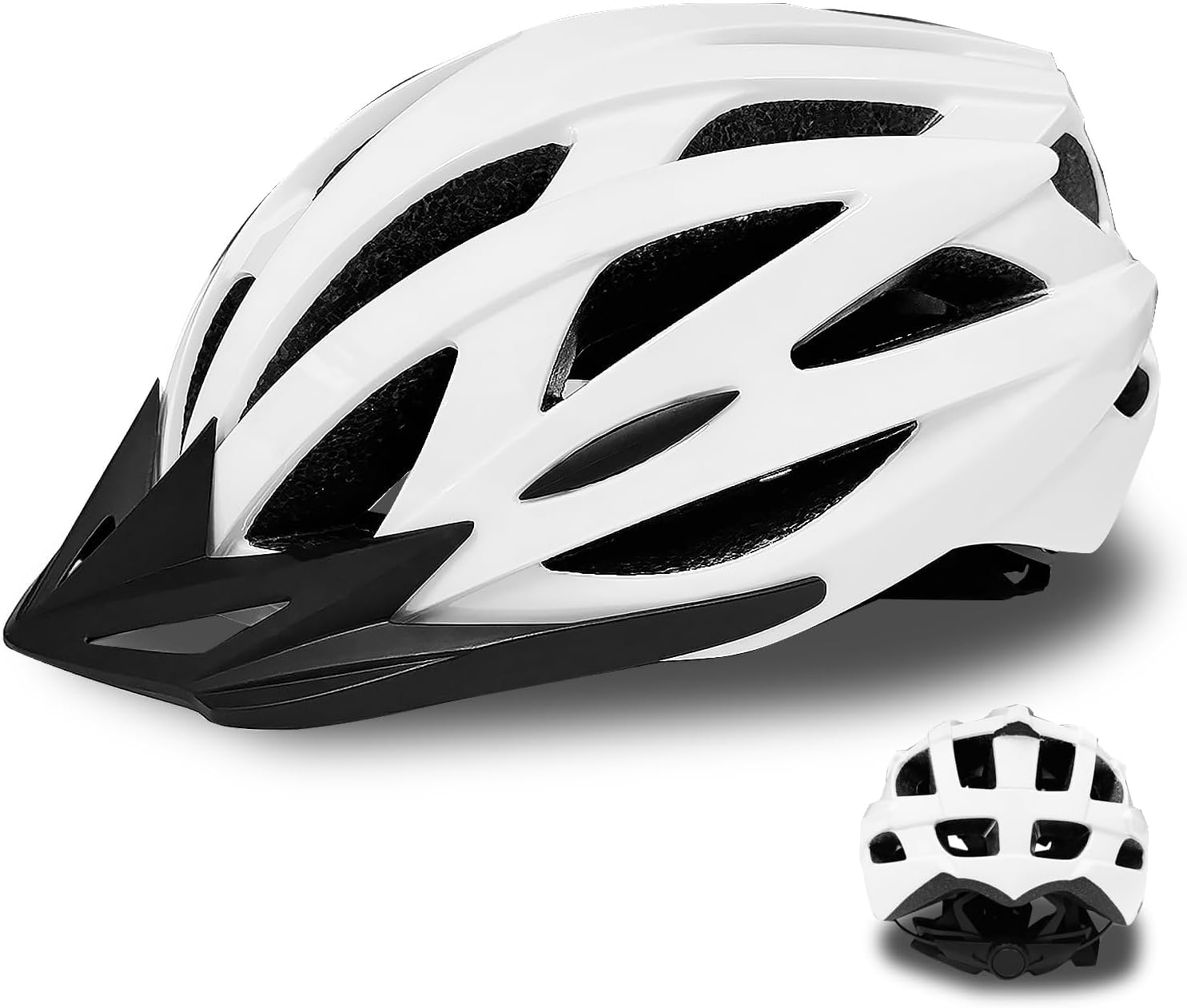 Road Bike Helmet Adult Men & Women, Adjustable Lightweight Design (22-24.5 Inches)