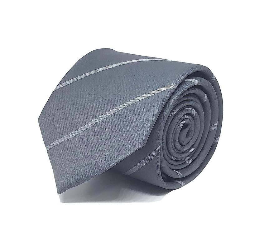 Image of Micro Fiber Stripped Neck Ties For Mens Boys Tie Length & Width - 58 Inch & 3 Inch