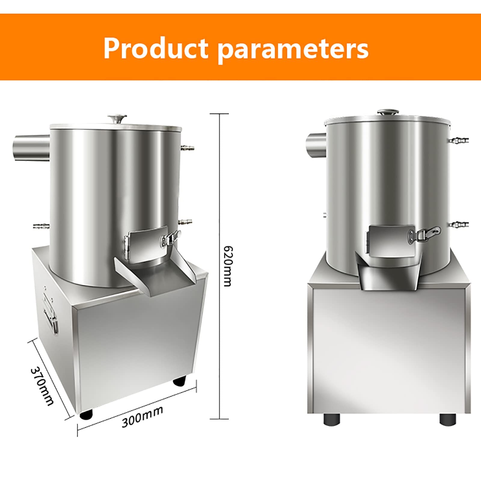 Éplucheuse d'ail pneumatique 30 kg/h avec Sac Filet, séparateur d'ail électrique Commercial, éplucheuse d'ail Automatique pour Restaurants et barbecues.,