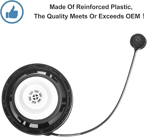 Miniatura 4 de Tapa de llenado del depósito de combustible, tapa de gasolina compatible con Cadillac Chevy GMC – Silverado Sierra 1500 2500HD 3500HD 2015-2016,