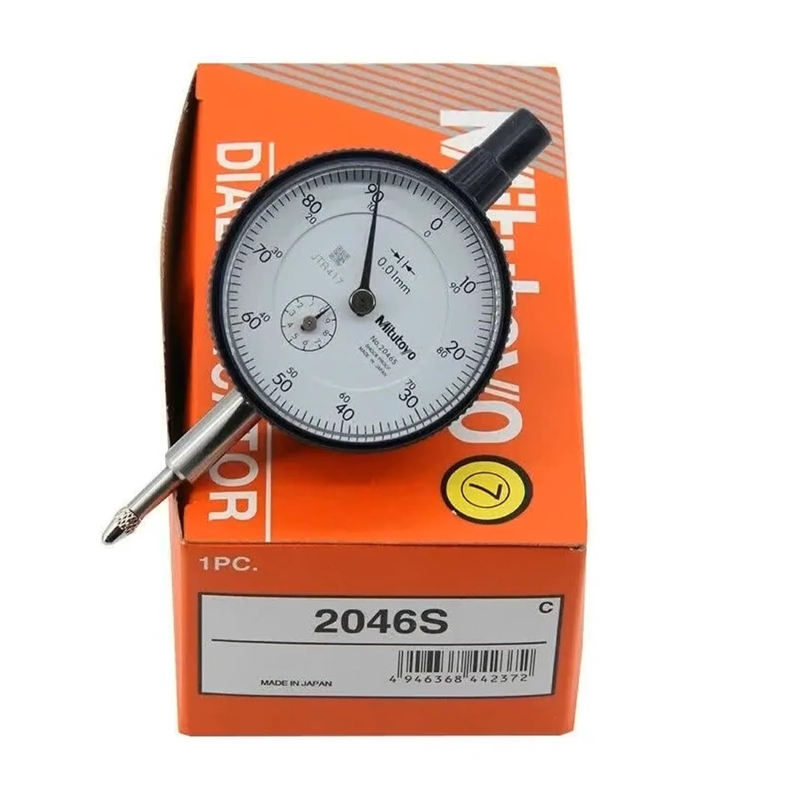 Cyfrowy czujnik zegarowy, Czujnik zegarowy Digimatic Dokładność 0,01 mm Zakres 10 Pręt pomiarowy 2–6 cali
