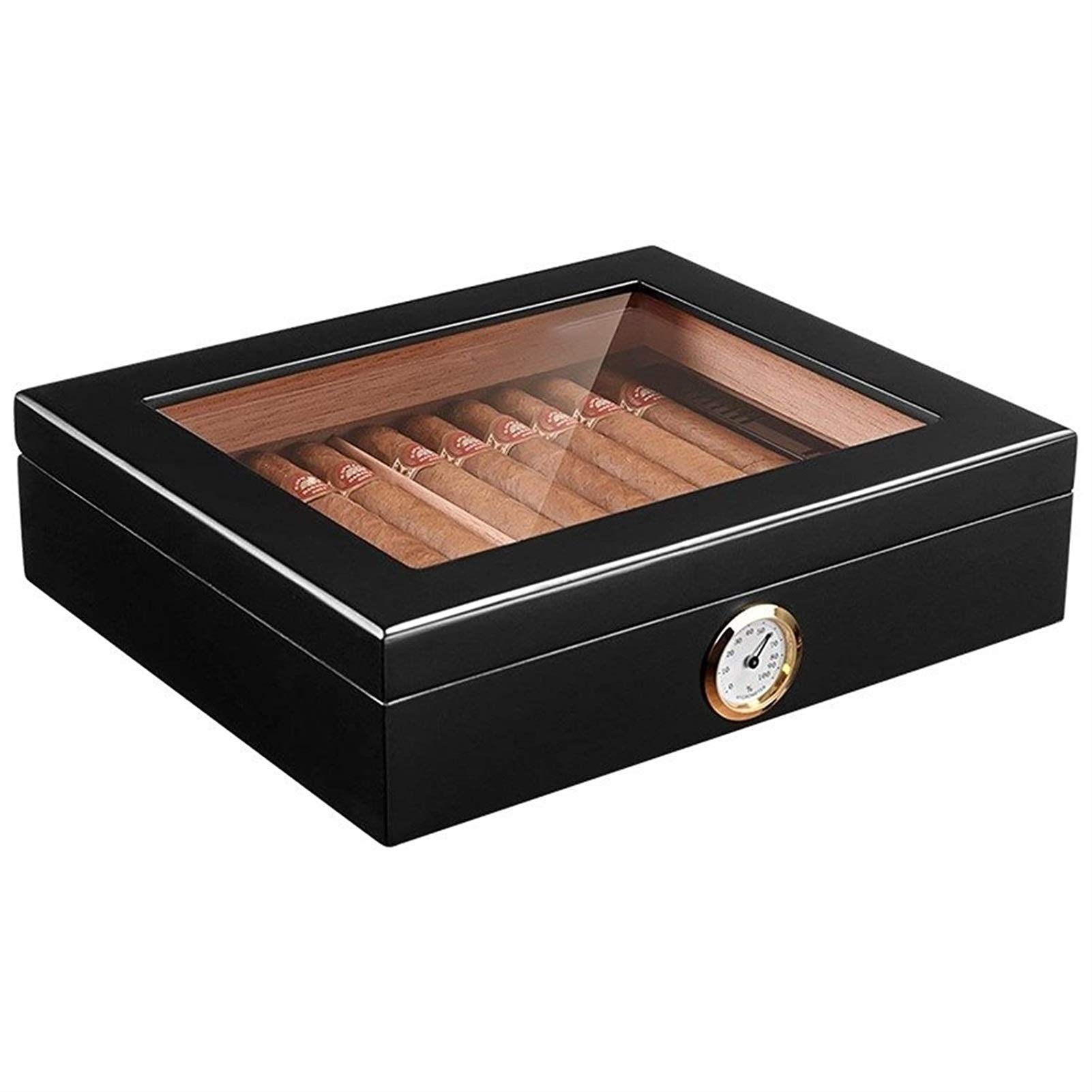 Buy Exquisit Humidor, Portable Cedar Wood Humidor, Wooden Travel Cigar