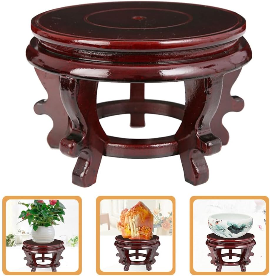 ABOOFAN Oriental Plant Stand Indoor Succulent Display Pot Holder Balcony Stool Planter Rack Decor