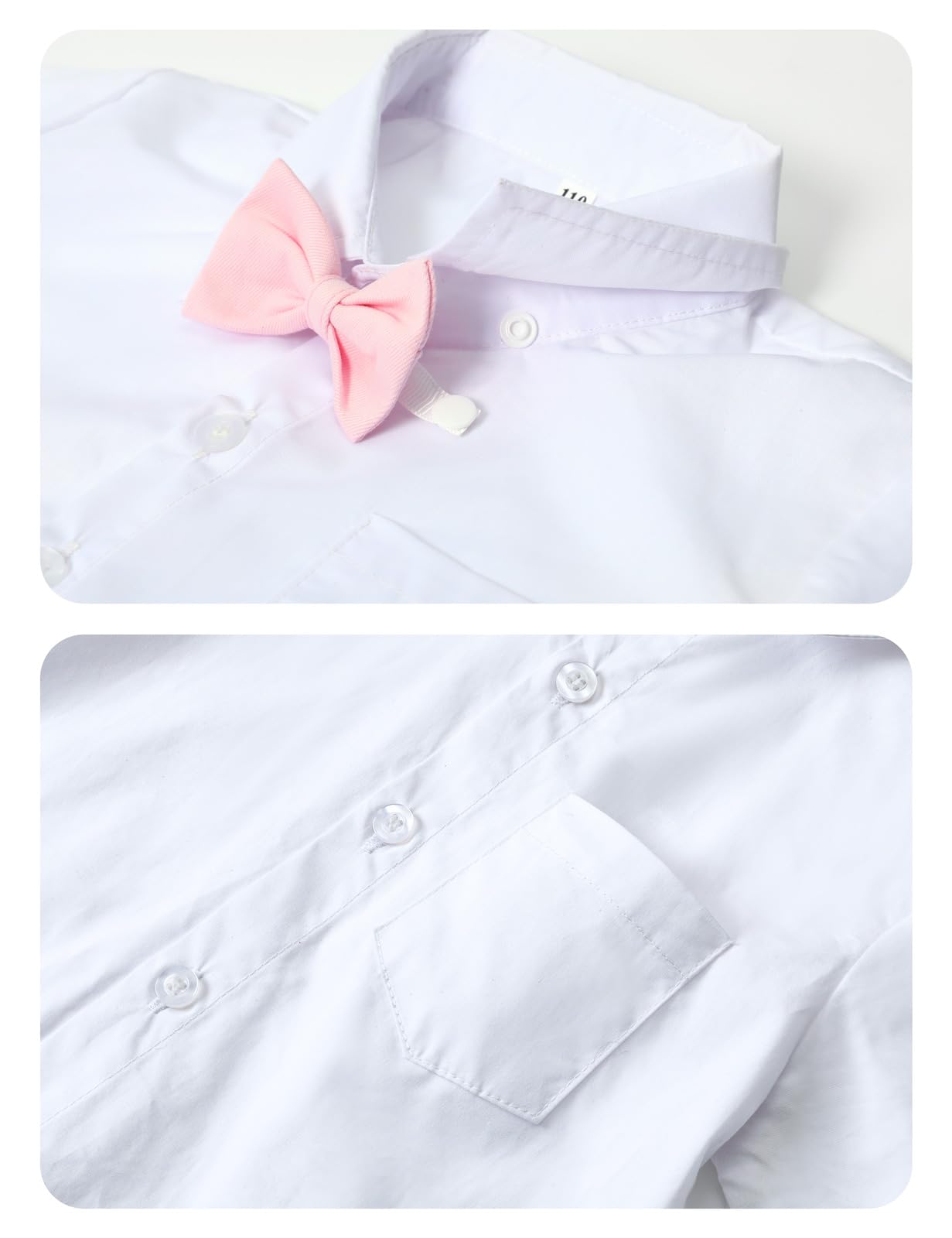 A&J DESIGN Toddler Suit Boys Baby Wedding Dress Clothes Kids Formal Outfit Set with Suspender