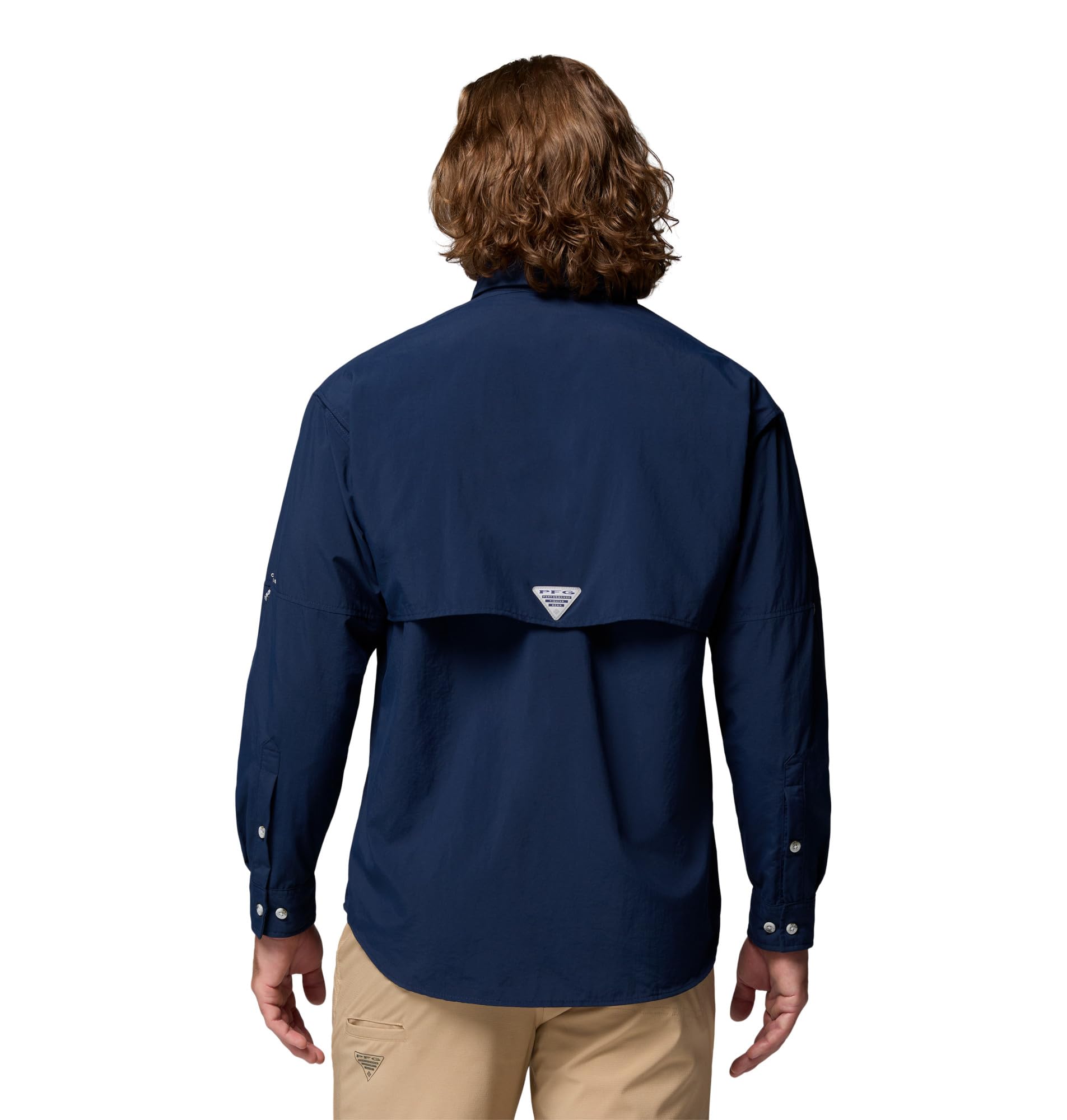 Columbia Męska koszula z długim rękawem Bahama 2, koszula z długim rękawem, Collegiate Navy, S