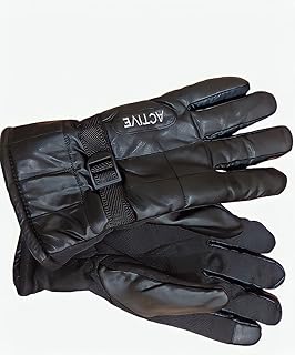 Motorcycle Full Gloves - Black, One Size
