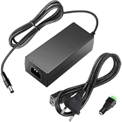 Convertidor Ca A Cc SHNITPWR Adaptador de fuente de alimentación de 12 V, transformador LED, 5 A, 60 W, fuente de alimentación CA 100 V ~ 240 V a CC 12 V, cámaras de vigilancia, pantallas de ordenador