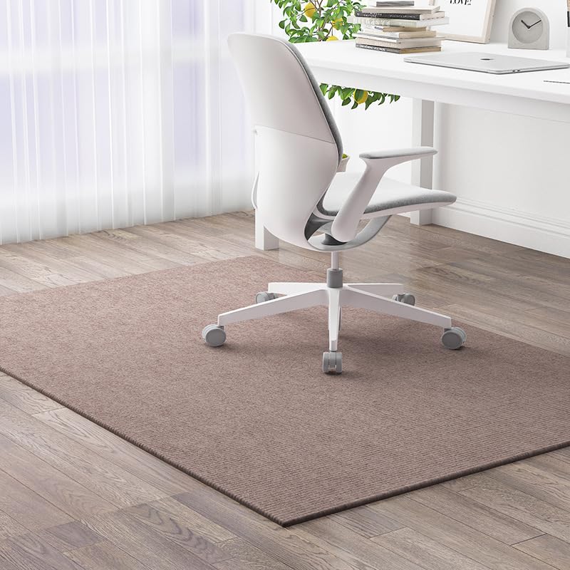 Tapis de protection sol anti rayure pour chaise de bureau en bois
