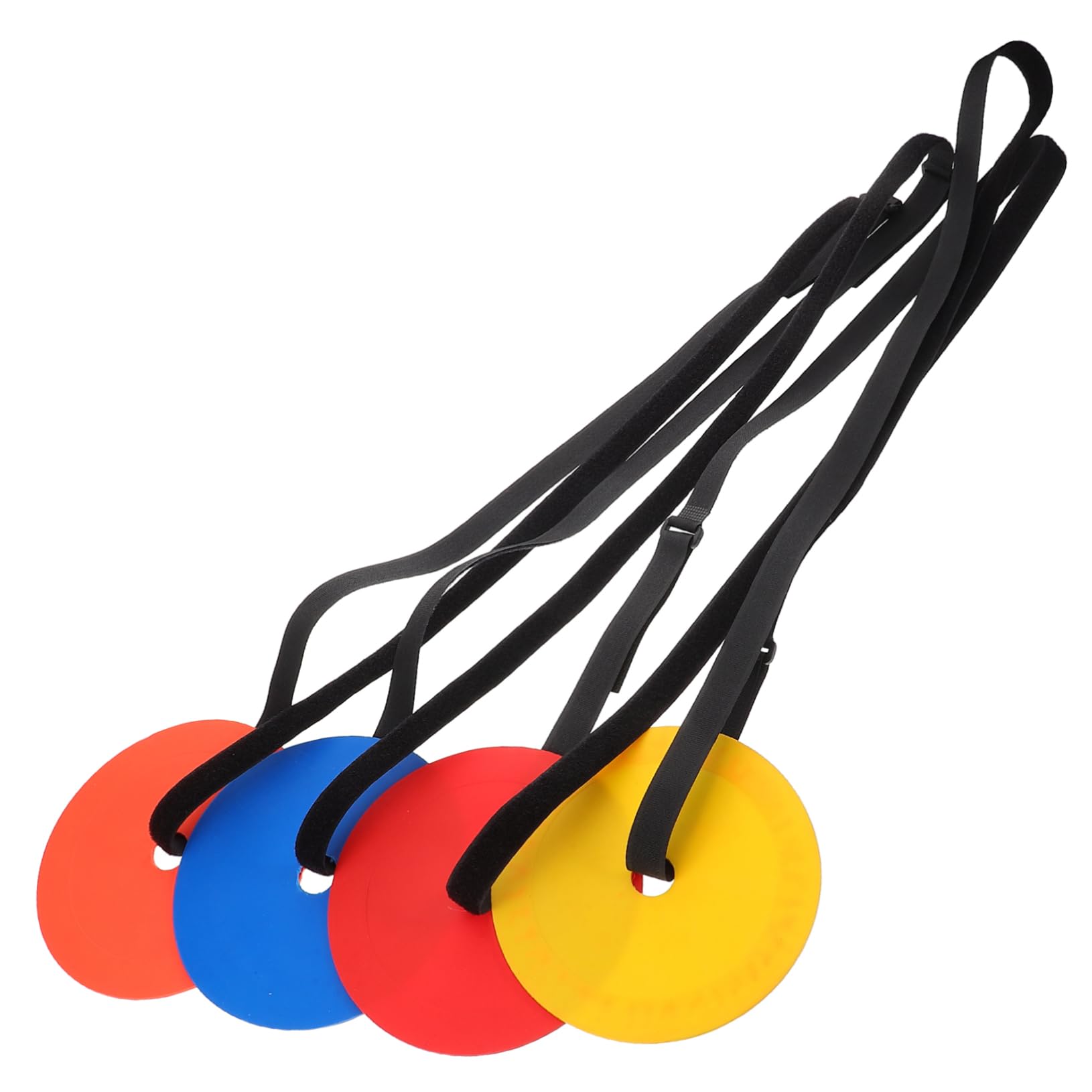 POPETPOP Soccer Goal Shot Training Target Cones Flat Discs Hockey Target Practice TPE Material Easy to Clean 4-Piece Set