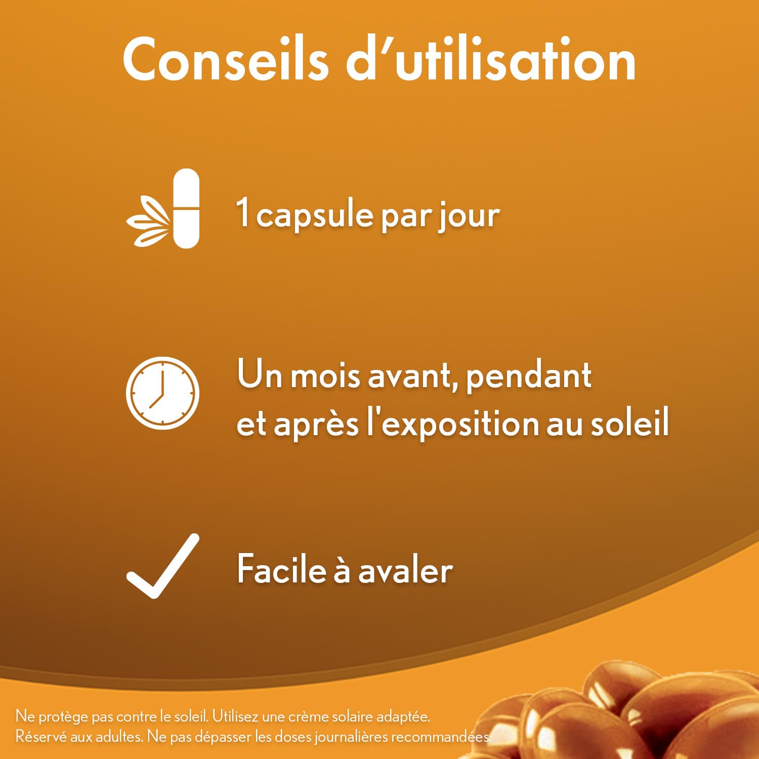Oenobiol Sun Expert Préparateur Solaire 3-en-1 - Triple Action - Protection Cellulaire - Hâle Intense - Anti-Âge Global - Prouvé Cliniquement - Complément Alimentaire - 2 x 30 Capsules Végétales