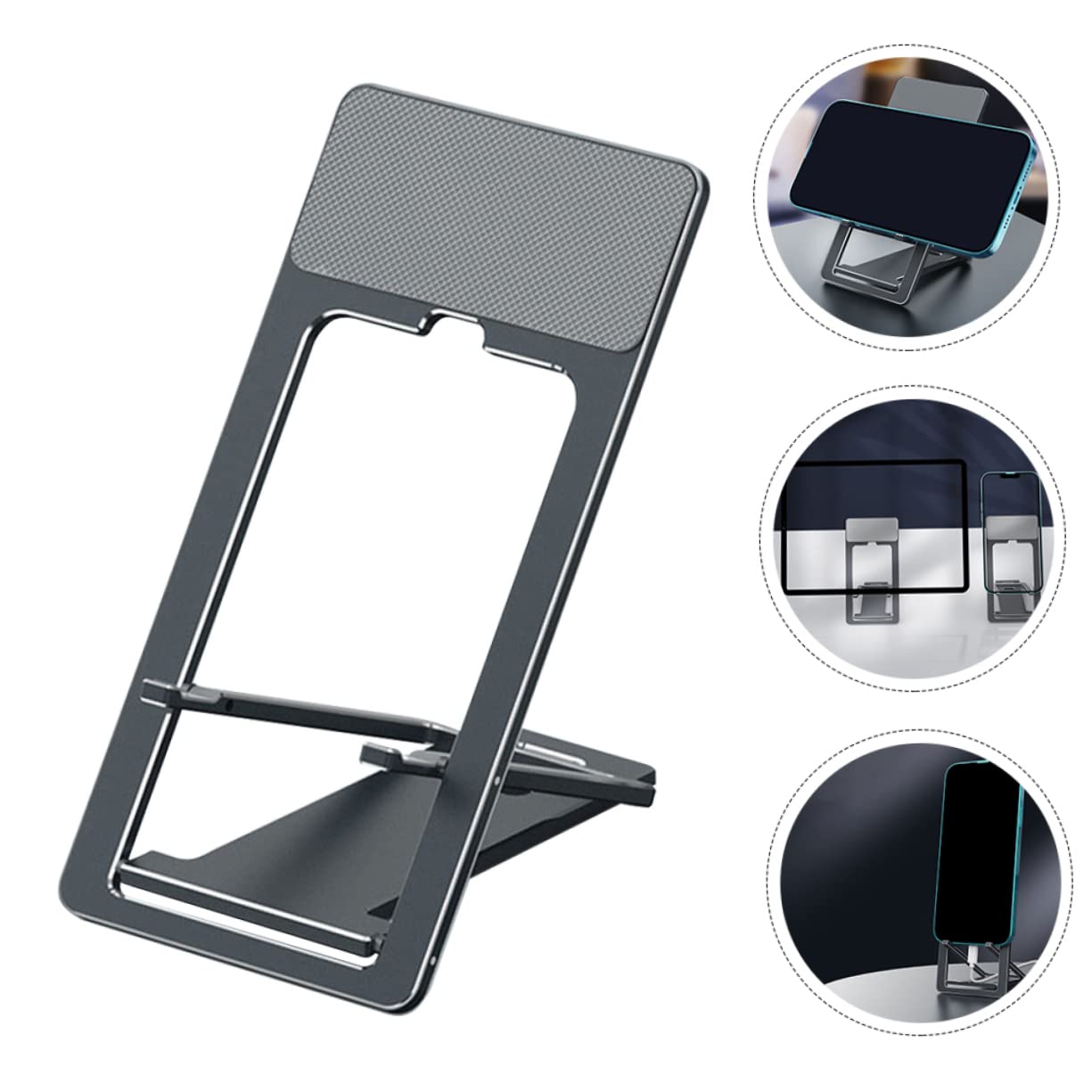 Gatuida 3pièces Support Téléphone Et Tablette Pliable Support Réglable Multi-Angles pour Visionnage De Films Études Et des Appareils Couleur Grise