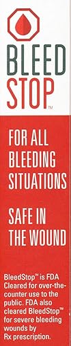 Miniatura 6 de Bleedstop Stop Bleeding in Seconds Primeros auxilios de emergencia para niños y familia en casa (2) paquetes de polvo de 0.71 oz (1)