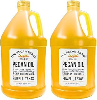 Pure Pecan Oil, 2 Pack, 1 Gallon Each, Premium Cooking Oil, Vegetable Oil Substitute