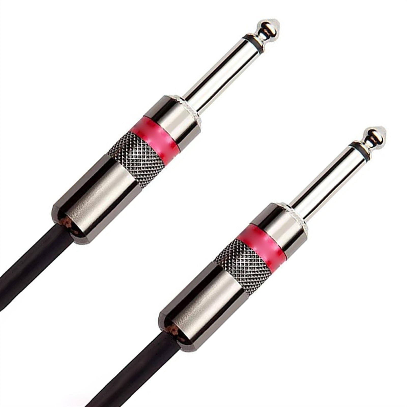 Professionnel Câble Audio Câble De Guitare À Réduction De Bruit Droit À Droit De 1,8 M 6,35 Mm Pour Console De Guitare Basse Et Câbles AMP