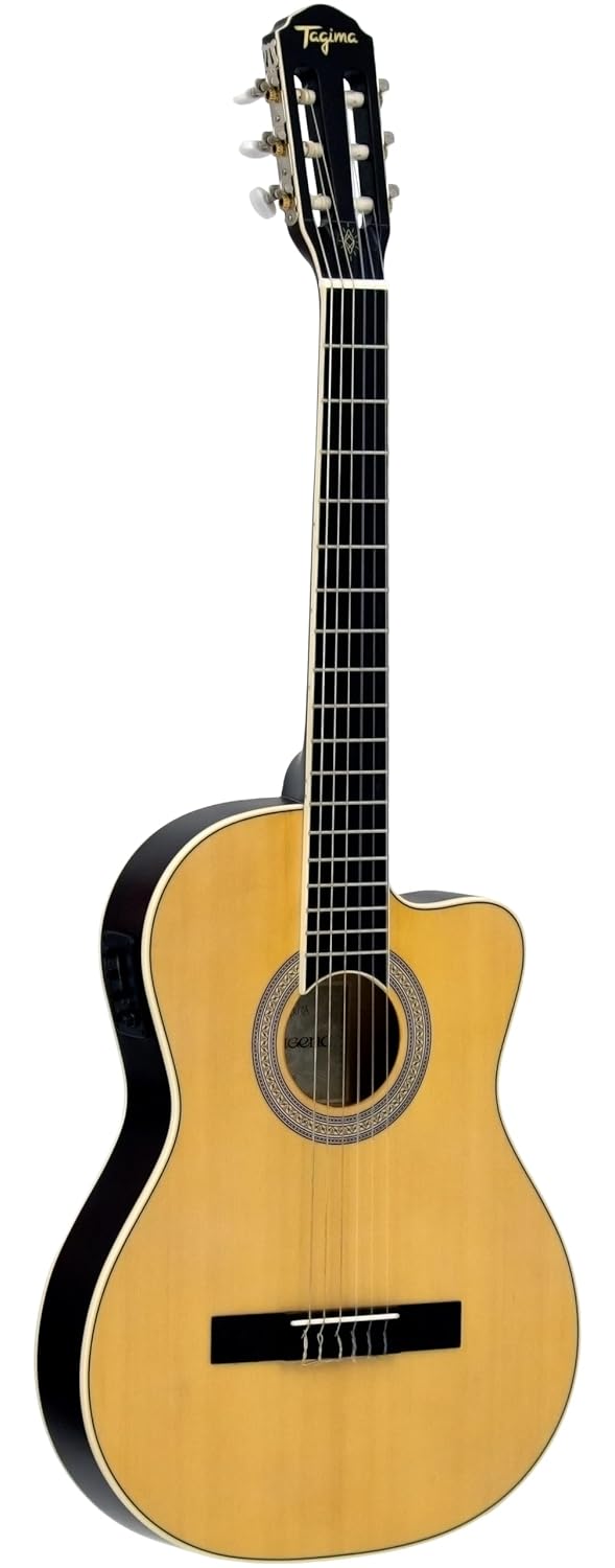 VIOLAO CLASSICAL FLAT CUTAWAY EQ NYLON T/SPRUCE B/S AGATHIS LATIN AMERICA CARTAGENA NTABS TAGIMA