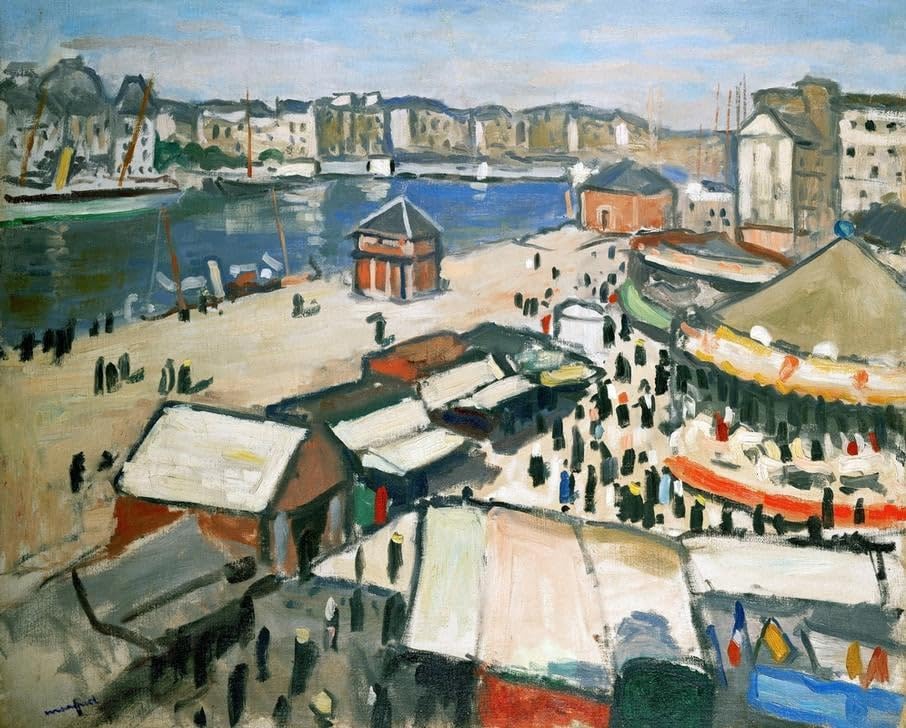 Art reproduction impression d'affiches Albert Marquet affiche toile fête foraine 60x90cm