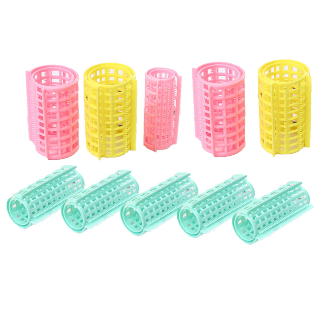 Beaupretty 36 Bigoudis à Cheveux en Plastique, Outils de Coiffure Auto-agrippants, Faciles à Utiliser sur Cheveux Secs, Humides Mouillés, Maison et L'hôtel Plusieurs styles