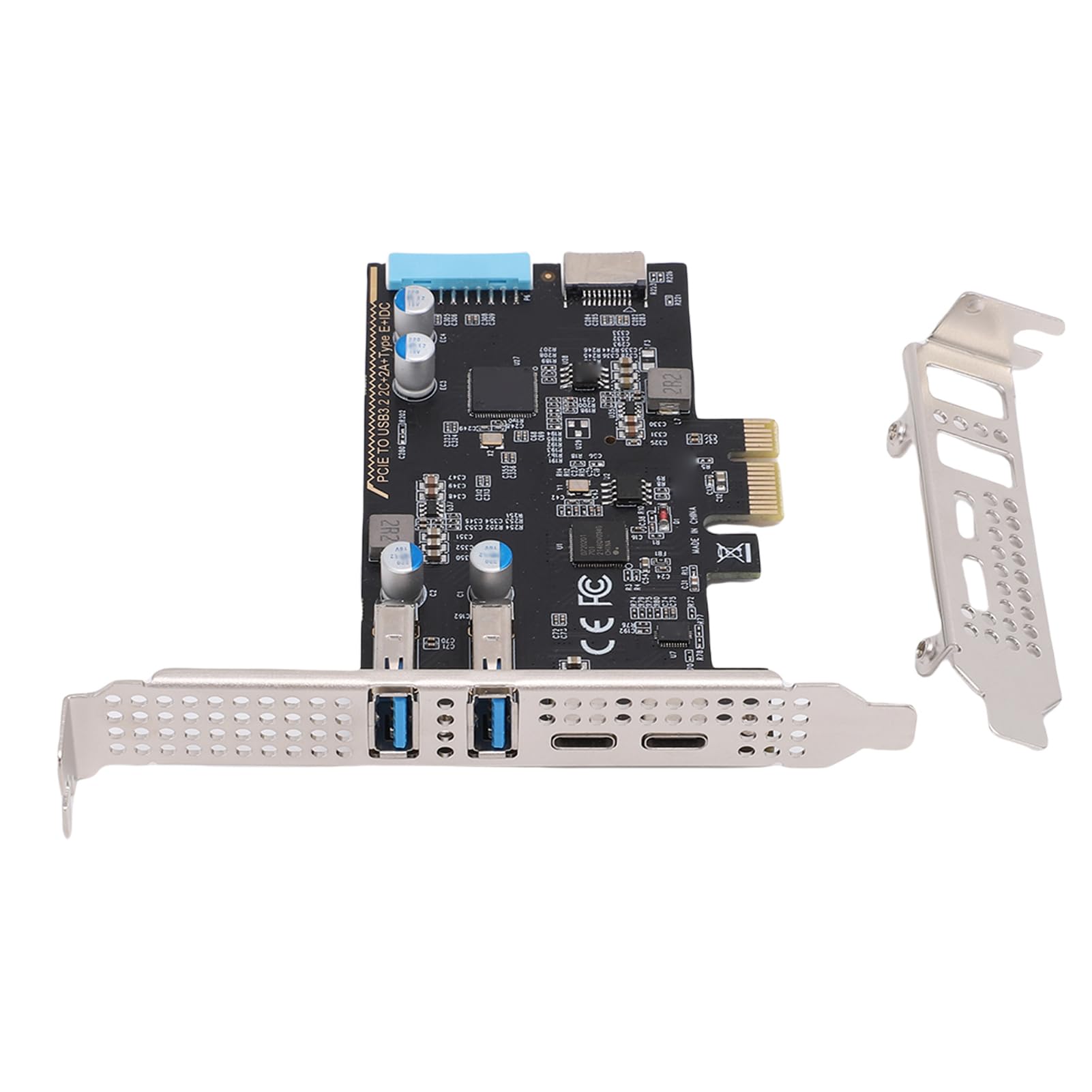 Fabater Adattatore per Trasferimento Dati Efficiente Scheda PCIe USB 3.2 Gen 1 per connettività PC Desktop 4 Porte