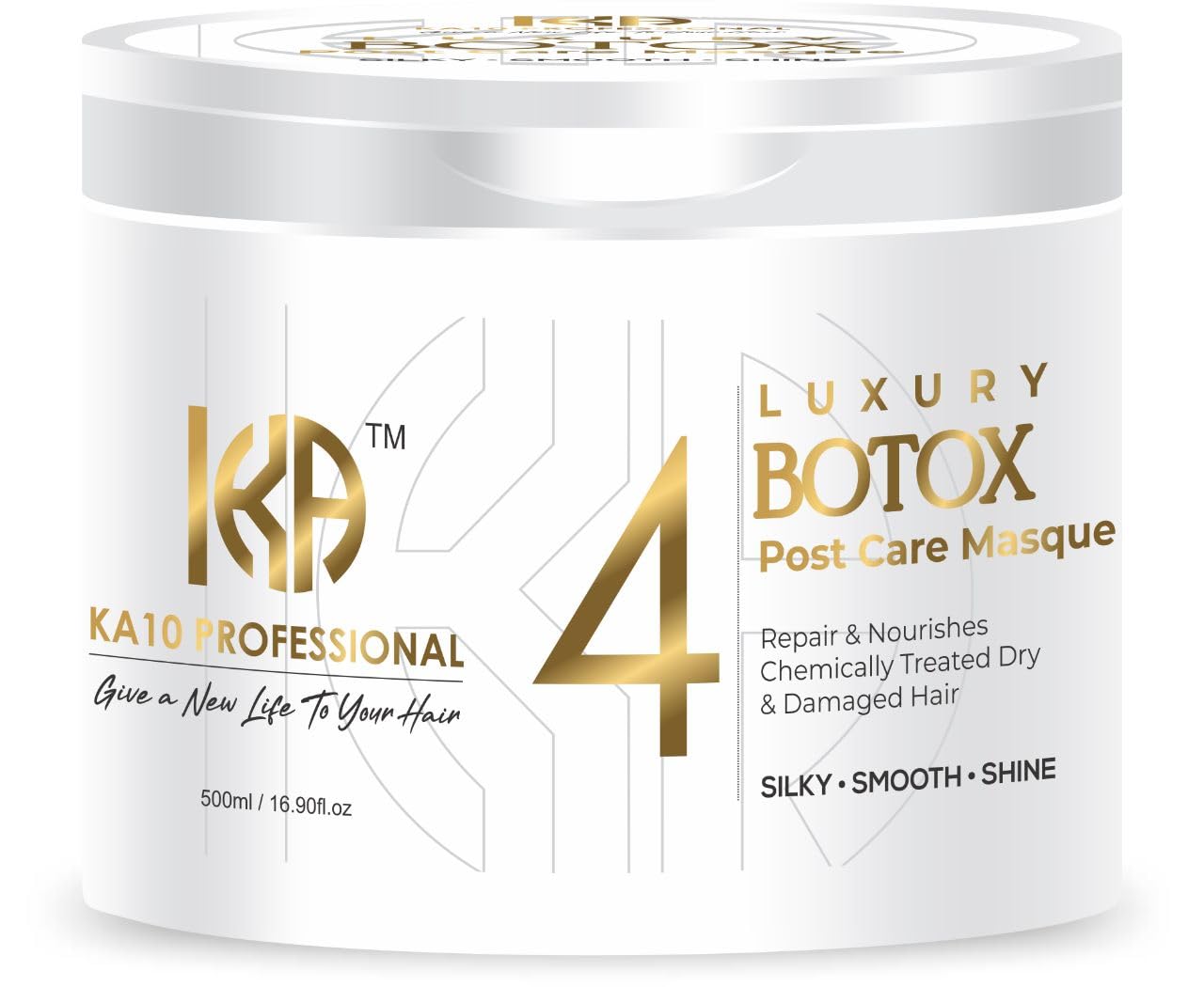 KA10 Professional Luxury BOTO PRO Post Care Masque (Step 4) | With Shea Butter & Argan Oil | Deep Repair Hair Mask | Paraben Zero | Sulfates Zero | Mineral Oil Free | 500ml-image-44
