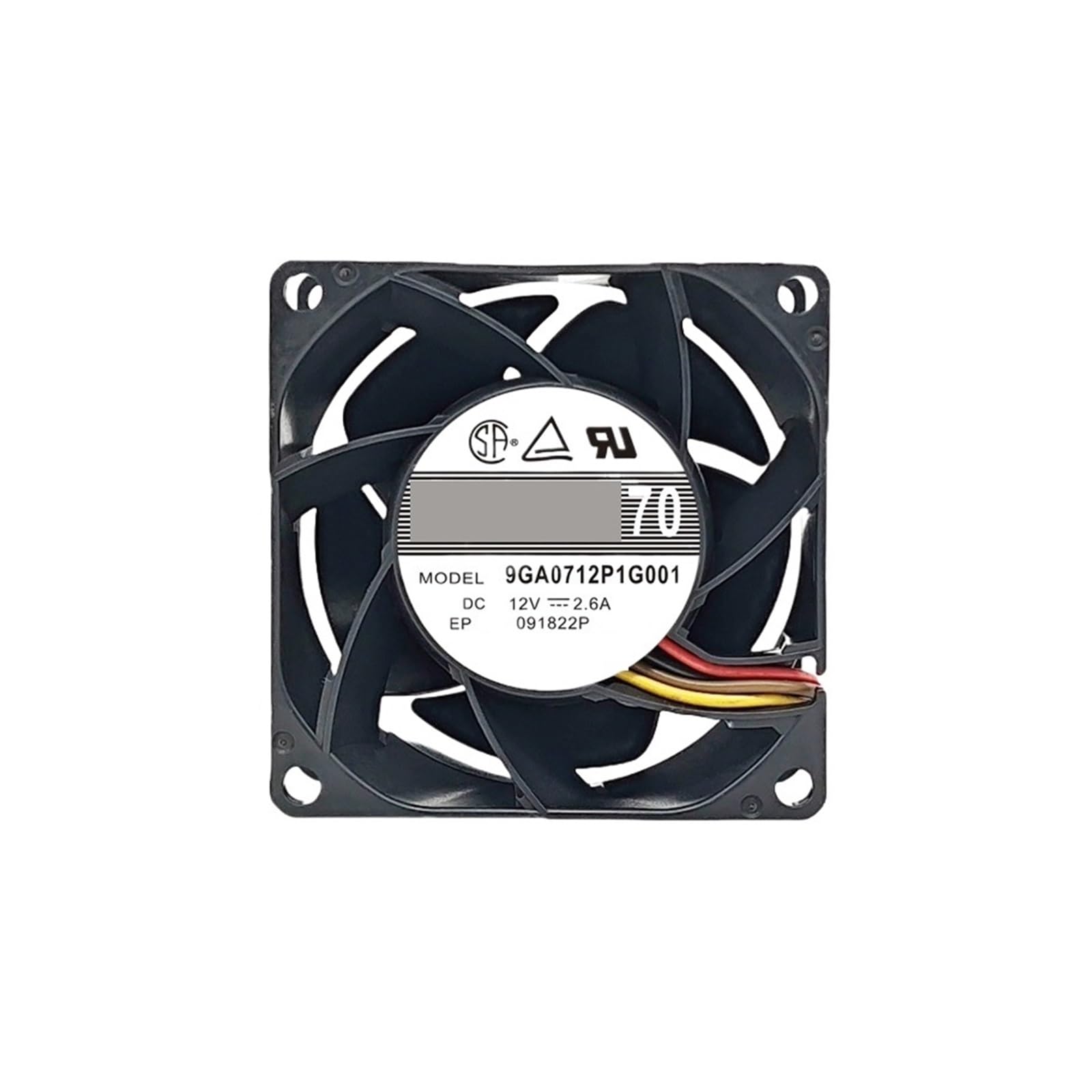 UITGVDQAT 9GA0712P1G001 Cooling Fan 12VDC 2.6A 70x70x38mm 4-Wire