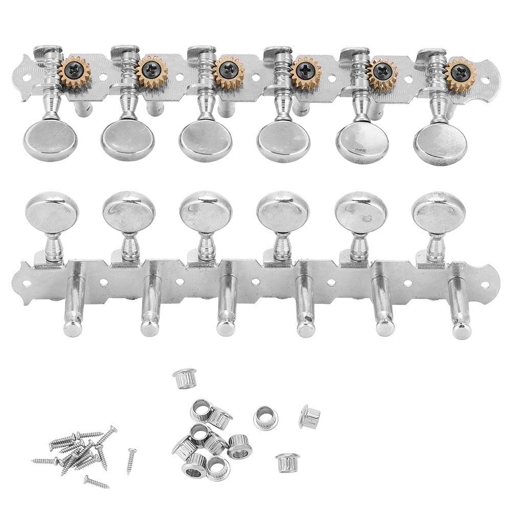 Clavijas de afinación, Conjunto resistente para guitarra 12 cuerdas de aleación de zinc, Accesorio cabezas máquina for músicos guitarristas reparación y uso profesional