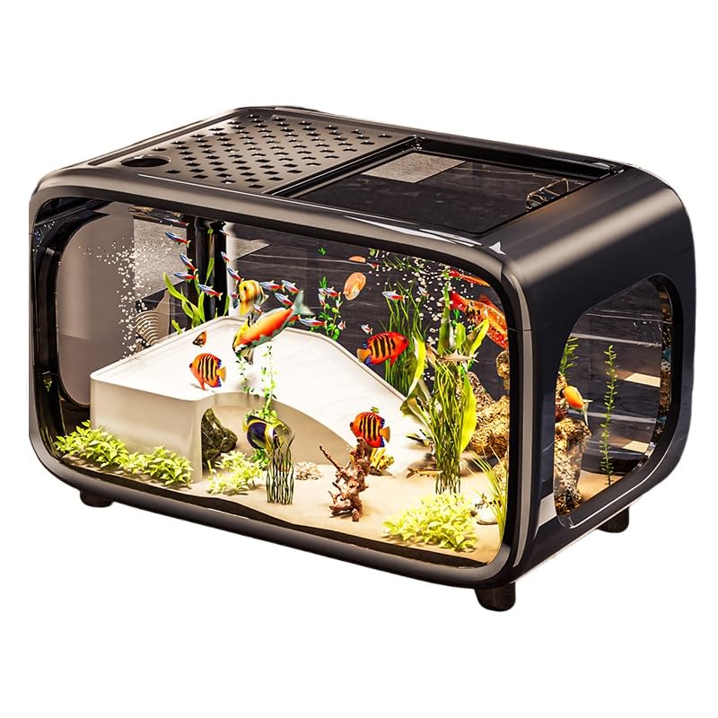 Amazon | WAJA 小型水槽セット フード付き アクリル メダカ ベタ 金魚