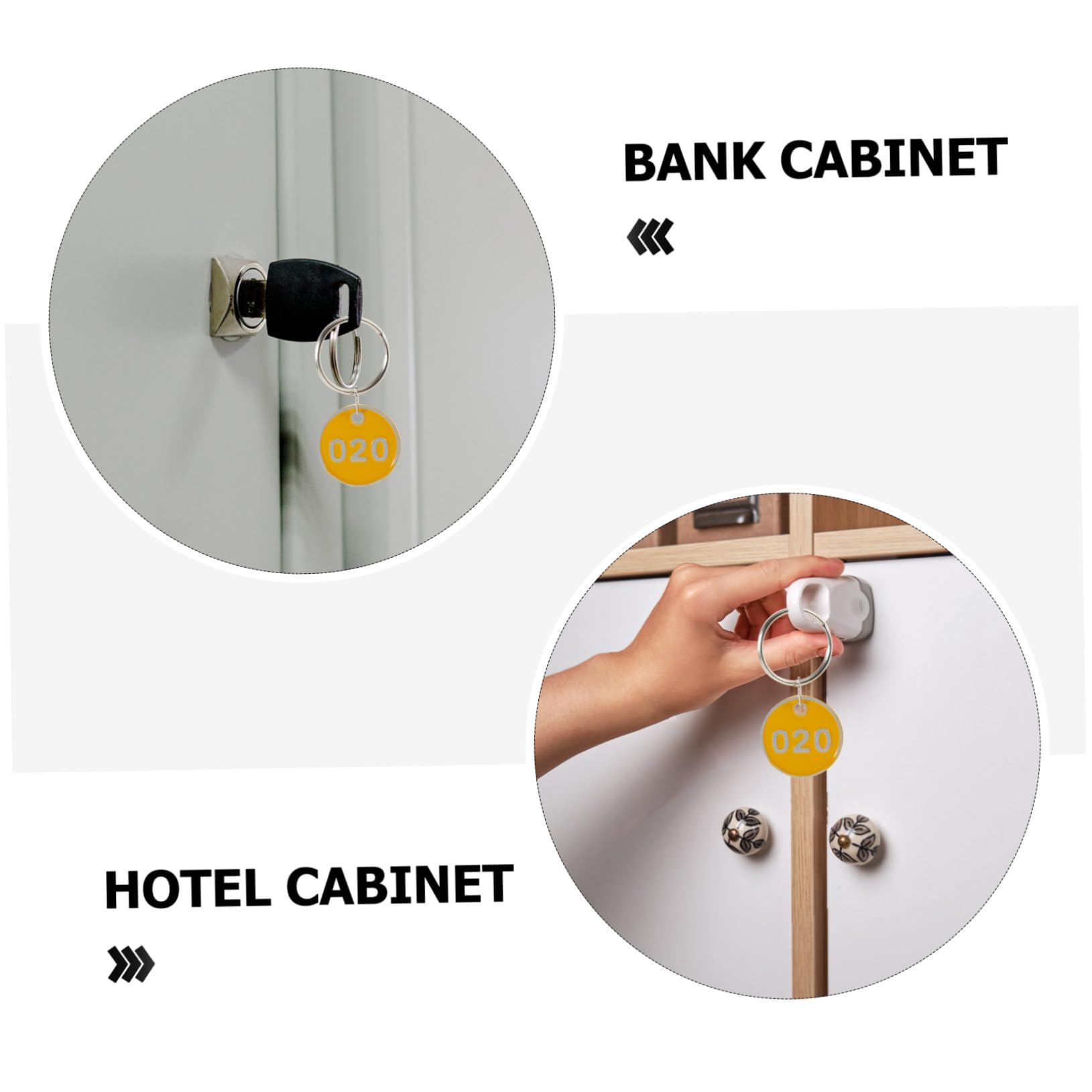 100 Pezzi Targhette Numerate in Lega di Alluminio con Anello per Chiavi, Etichette Resistenti e Numerate per Armadietti Piscina e Spa