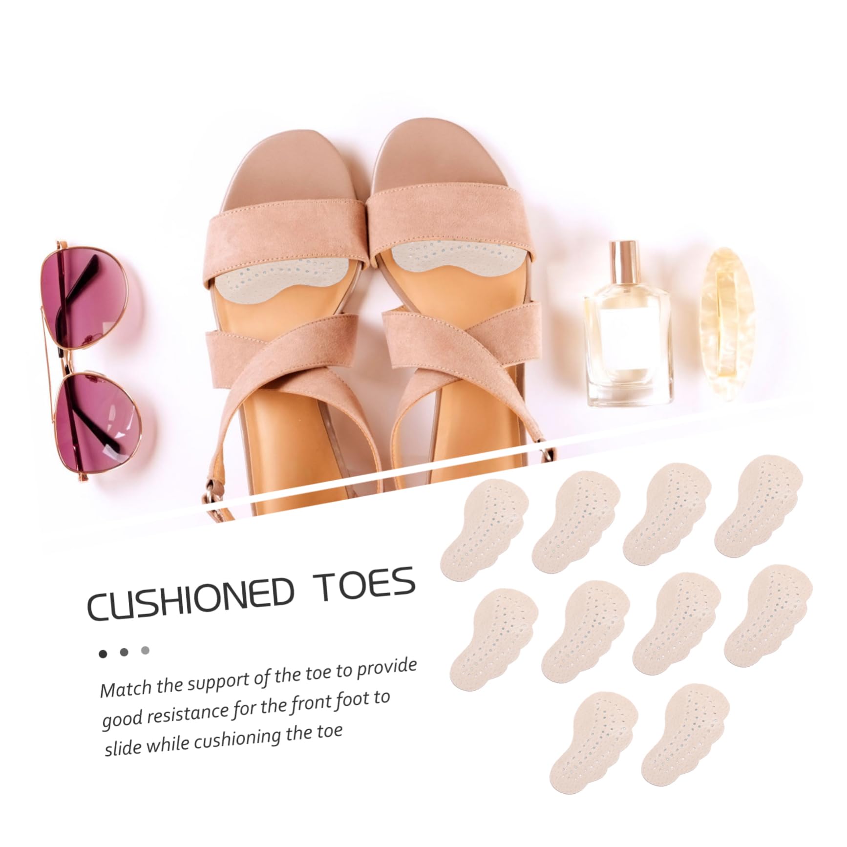 MAGICLULU 5er-set Zehenstütze Halbsohle Für High Heels – Schuheinlagen Bequem Elastisch Für Männer Und Frauen 5 Paar X 5