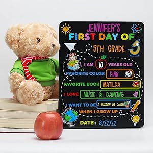 2PCS First & Last Day of School Board Sign, 14x11 Inch Back to School Chalkboard Sign Reusable - 1st and Last Day of Kindergarten Grade Preschool Sign, Double-Sided Back to School Supplies for Kids 2PCS First Last Day of School Board Sign 14×11 Inch Back to School Chalkboard Sign Reusable 1st and Last Day of Kindergarten Grade Preschool Sign Double Sided Back to School Supplies for Kids